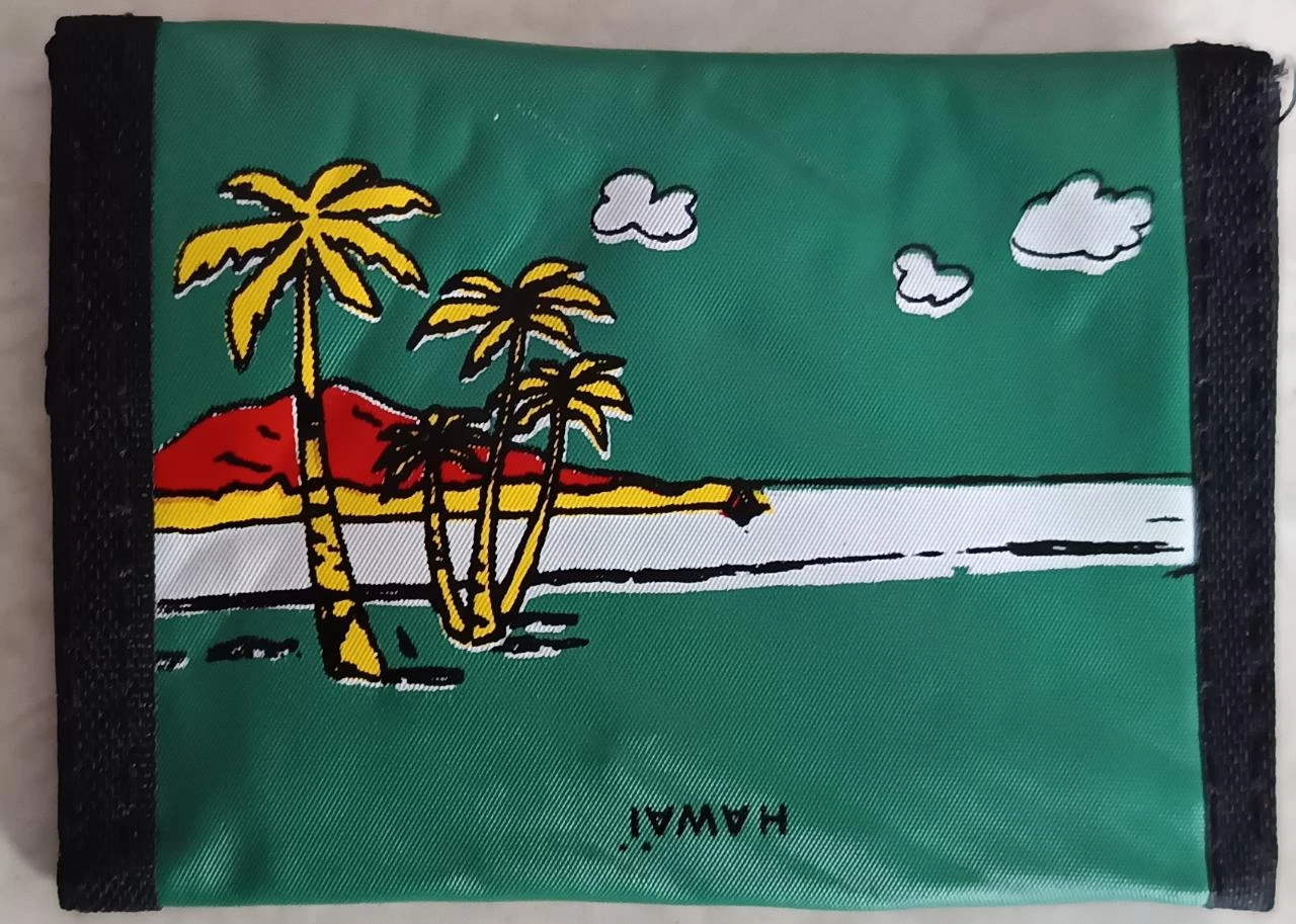 Lot of 8 Wallets Size S / Vintage Hawaii with scratch closure with 4 comp – photo 2